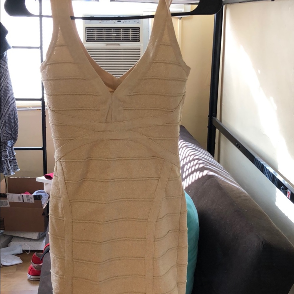 Beautiful Gold Body-con Dress